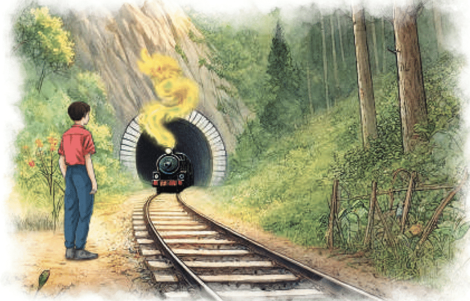 Suraj`s fascination with the train