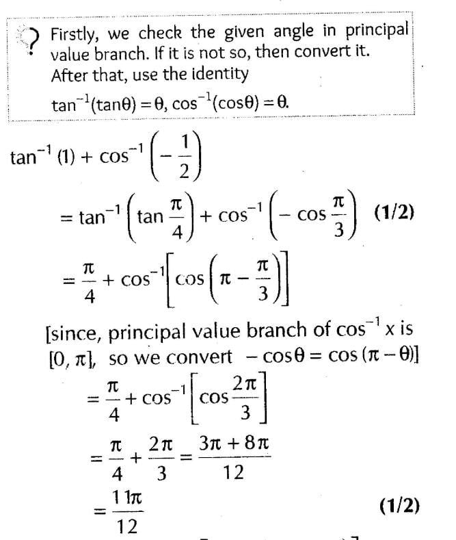 Inverse Of Trigonometric Functions (Important Questions) Class12th 2019 - CBSE/Schools