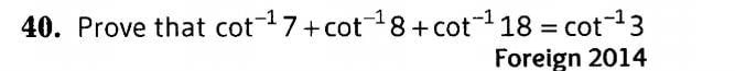 Inverse Of Trigonometric Functions (Important Questions) Class12th 2019 - CBSE/Schools