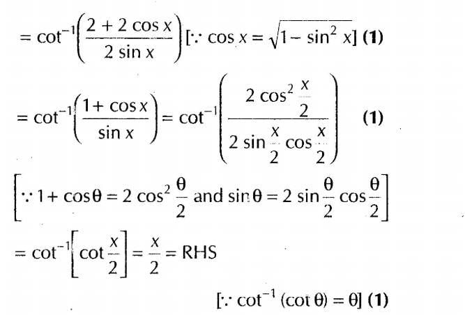 Inverse Of Trigonometric Functions (Important Questions) Class12th 2019 - CBSE/Schools