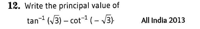 Inverse Of Trigonometric Functions (Important Questions) Class12th 2019 - CBSE/Schools