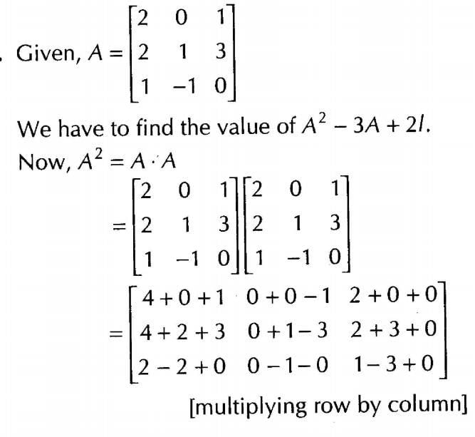Matrices (Important Questions) Class 12th 2019
