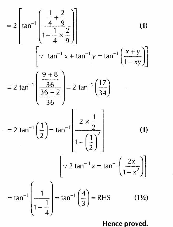 Inverse Of Trigonometric Functions (Important Questions) Class12th 2019 - CBSE/Schools