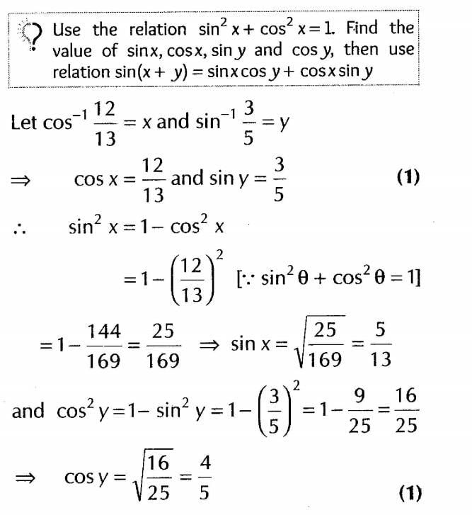 Inverse Of Trigonometric Functions (Important Questions) Class12th 2019 - CBSE/Schools