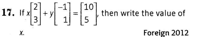 Matrices (Important Questions) Class 12th 2019