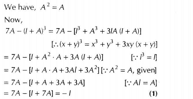 Matrices (Important Questions) Class 12th 2019