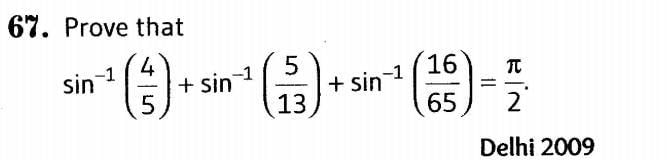 Inverse Of Trigonometric Functions (Important Questions) Class12th 2019 - CBSE/Schools