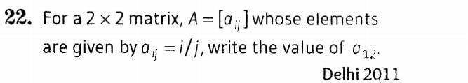 Matrices (Important Questions) Class 12th 2019