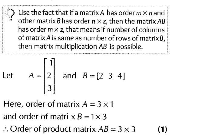 Matrices (Important Questions) Class 12th 2019