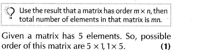 Matrices (Important Questions) Class 12th 2019