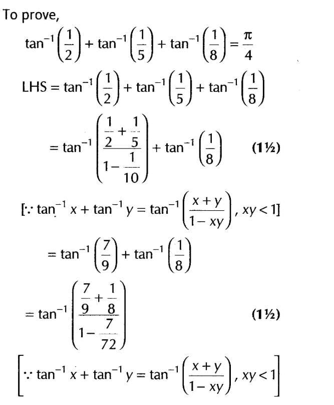 Inverse Of Trigonometric Functions (Important Questions) Class12th 2019 - CBSE/Schools