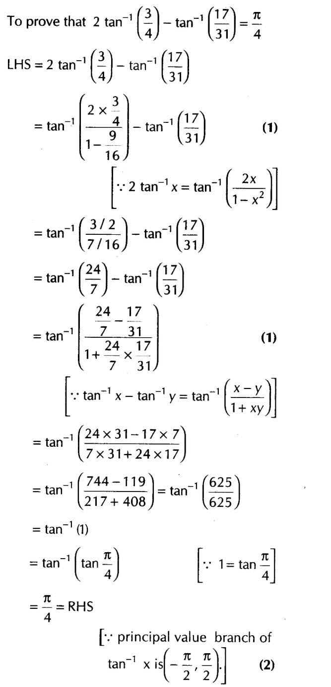Inverse Of Trigonometric Functions (Important Questions) Class12th 2019 - CBSE/Schools