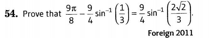 Inverse Of Trigonometric Functions (Important Questions) Class12th 2019 - CBSE/Schools