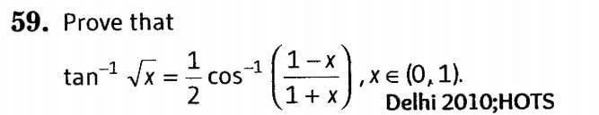 Inverse Of Trigonometric Functions (Important Questions) Class12th 2019 - CBSE/Schools