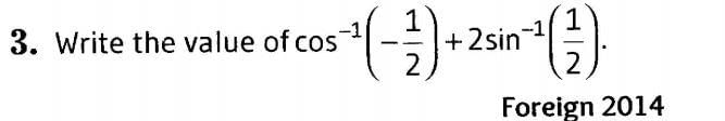 Inverse Of Trigonometric Functions (Important Questions) Class12th 2019 - CBSE/Schools