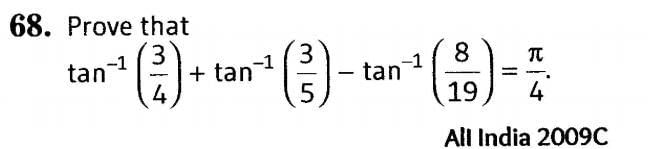 Inverse Of Trigonometric Functions (Important Questions) Class12th 2019 - CBSE/Schools