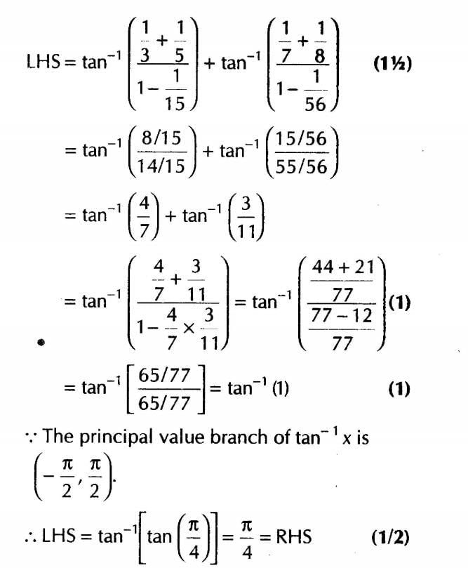 Inverse Of Trigonometric Functions (Important Questions) Class12th 2019 - CBSE/Schools