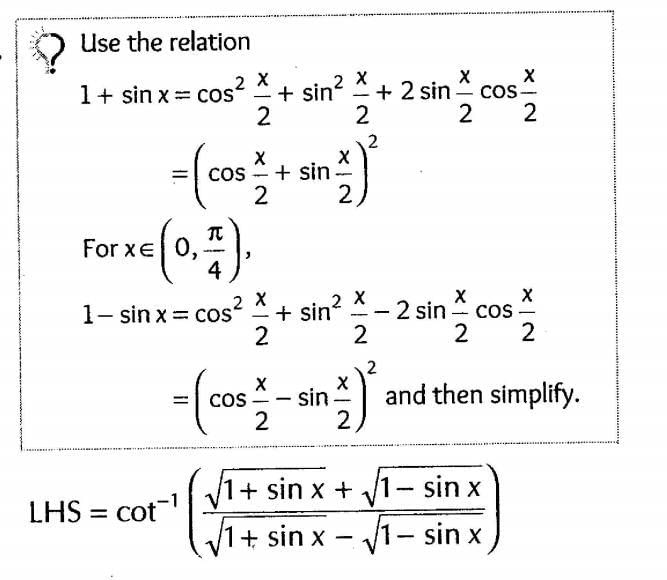 Inverse Of Trigonometric Functions (Important Questions) Class12th 2019 - CBSE/Schools