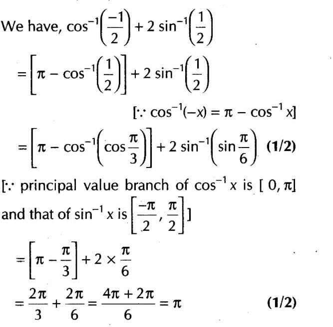Inverse Of Trigonometric Functions (Important Questions) Class12th 2019 - CBSE/Schools