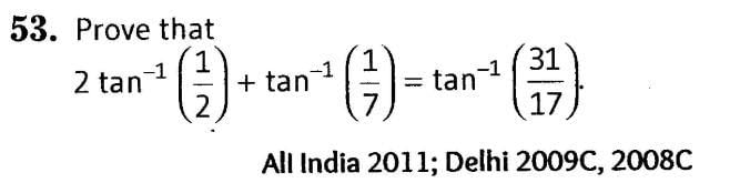 Inverse Of Trigonometric Functions (Important Questions) Class12th 2019 - CBSE/Schools