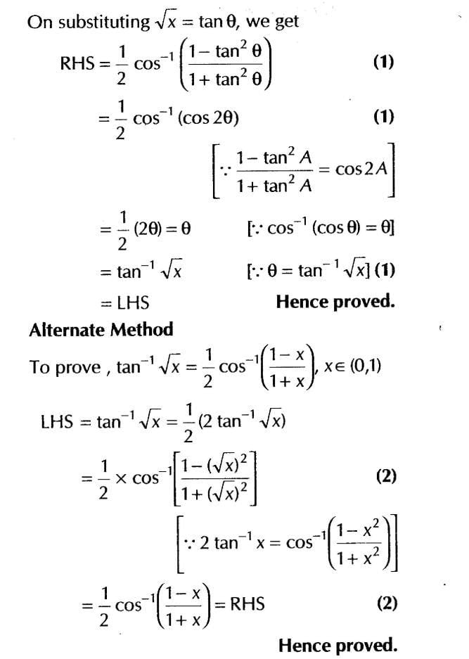 Inverse Of Trigonometric Functions (Important Questions) Class12th 2019 - CBSE/Schools