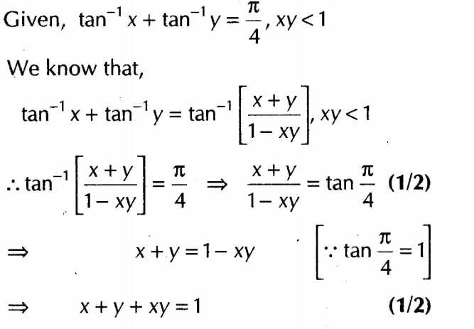 Inverse Of Trigonometric Functions (Important Questions) Class12th 2019 - CBSE/Schools