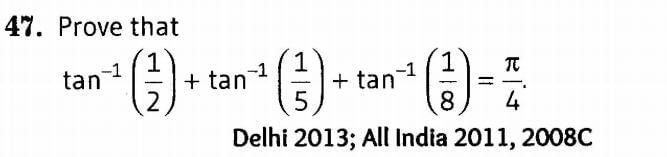 Inverse Of Trigonometric Functions (Important Questions) Class12th 2019 - CBSE/Schools