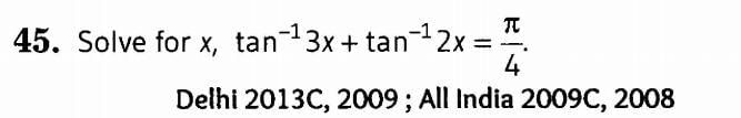 Inverse Of Trigonometric Functions (Important Questions) Class12th 2019 - CBSE/Schools