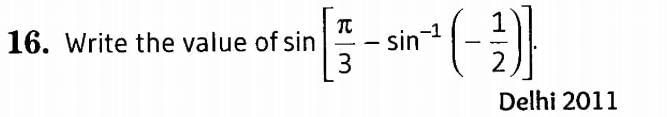 Inverse Of Trigonometric Functions (Important Questions) Class12th 2019 - CBSE/Schools