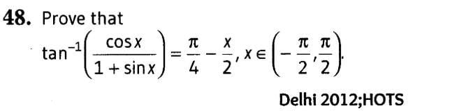 Inverse Of Trigonometric Functions (Important Questions) Class12th 2019 - CBSE/Schools