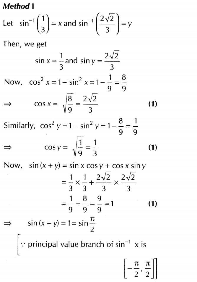 Inverse Of Trigonometric Functions (Important Questions) Class12th 2019 - CBSE/Schools