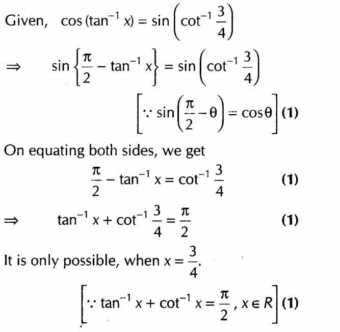 Inverse Of Trigonometric Functions (Important Questions) Class12th 2019 - CBSE/Schools