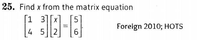 Matrices (Important Questions) Class 12th 2019