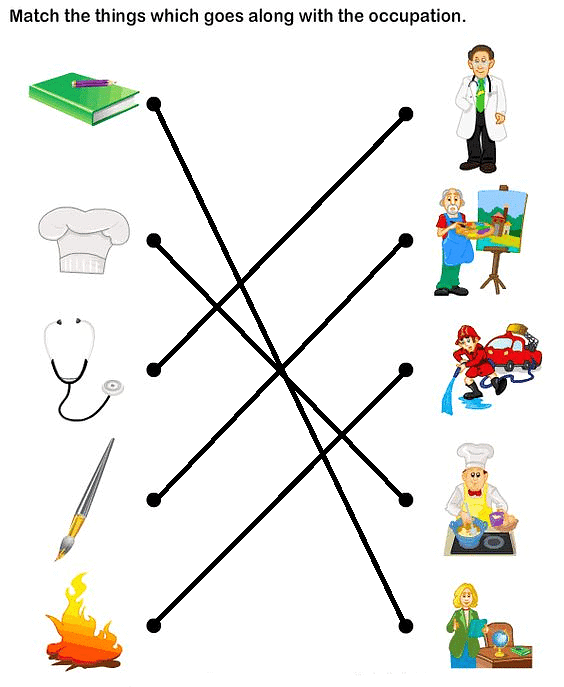 Worksheet Solutions: People Who Help Us