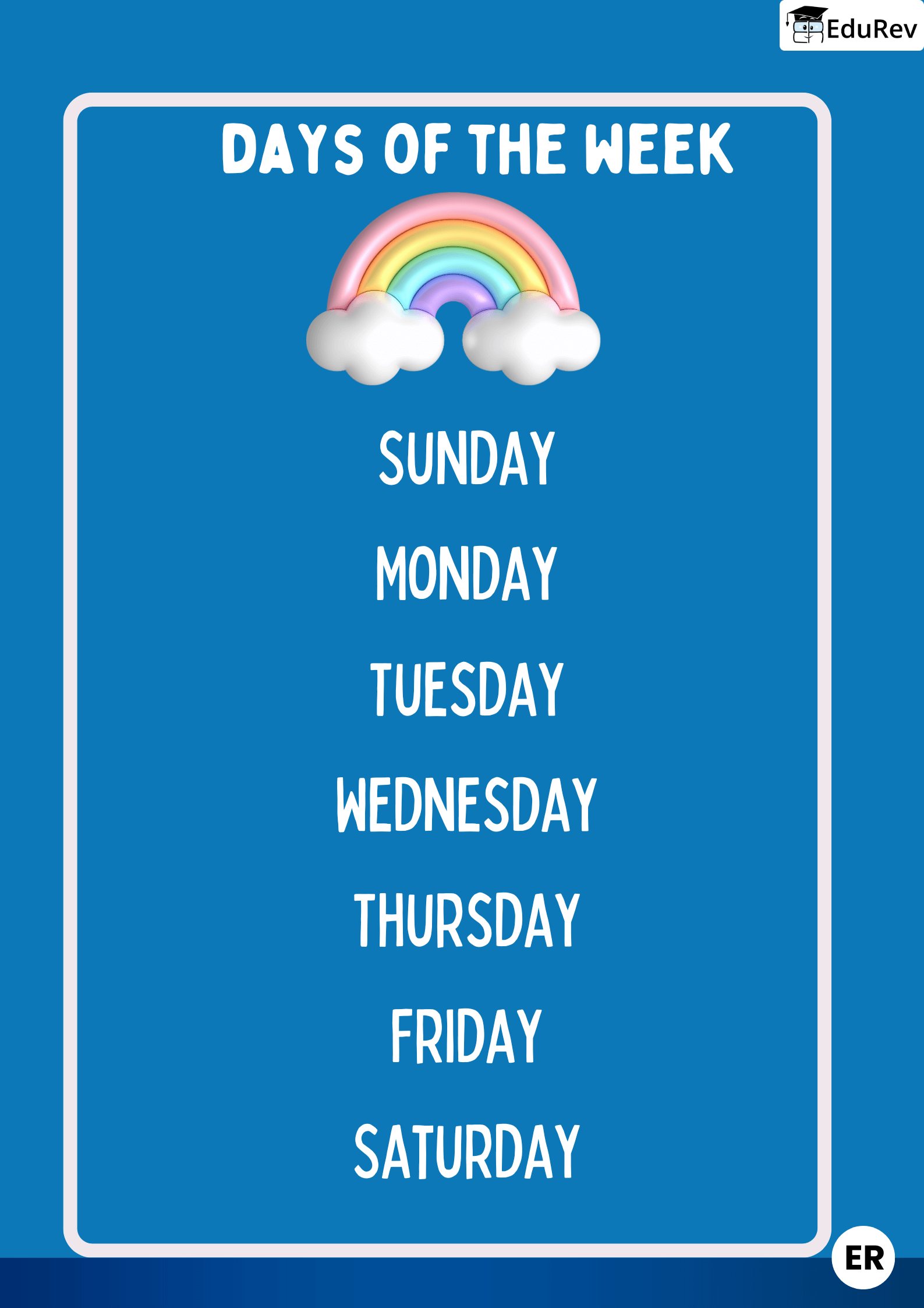 Let`s Learn: Days of the week | English for LKG