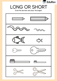 Printable Worksheet Long And Short Maths For LKG PDF Download Printable Worksheet Long And Short Maths For LKG PDF Download
