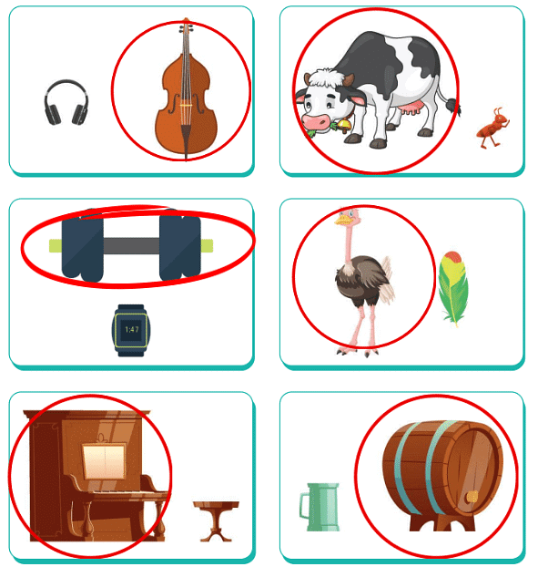 Worksheet Solutions: Heavy - Light | Maths for UKG