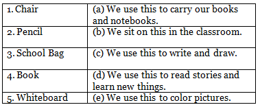 Worksheet: School | EVS for LKG