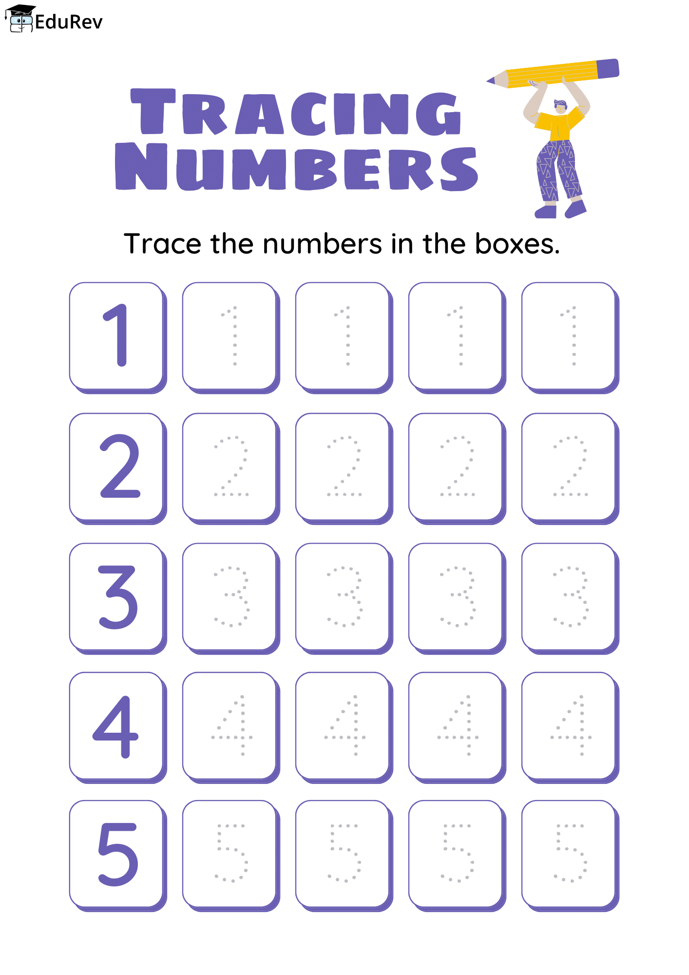 Printable Poster: Writing | Maths for UKG