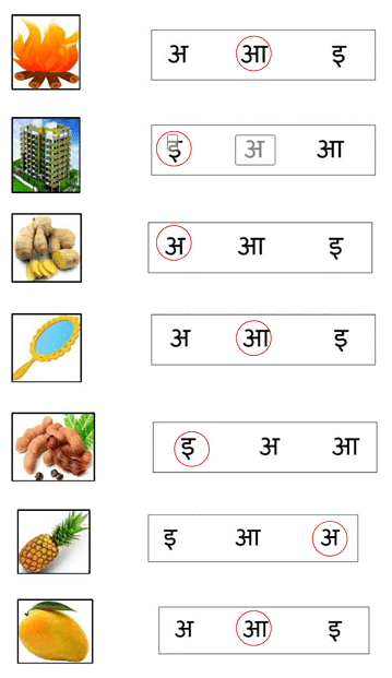 Worksheet Solutions: स्वर (अ-अः) | Hindi for UKG