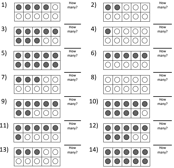 Worksheet: Show Numbers on Ten Frames (up to 10) | Maths for LKG