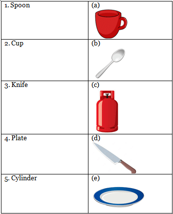 Worksheet Solutions: Kitchen | EVS for LKG