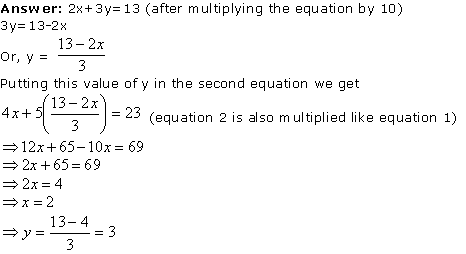Pair of Linear Equations In Two Variables Notes - Class 9
