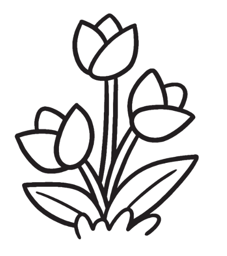 Printable Worksheet: Flowers - 2 | Hands on Art & Craft - Class 1