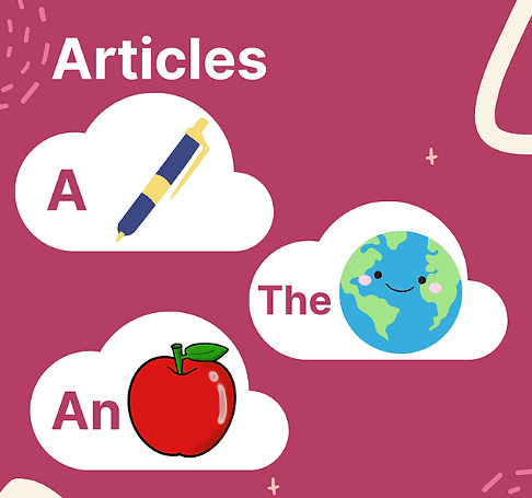 Worksheet: Articles - 2 | English Grammar for Junior Classes - Class 1