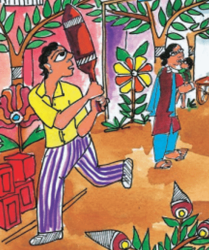 Shankar Playing cricket