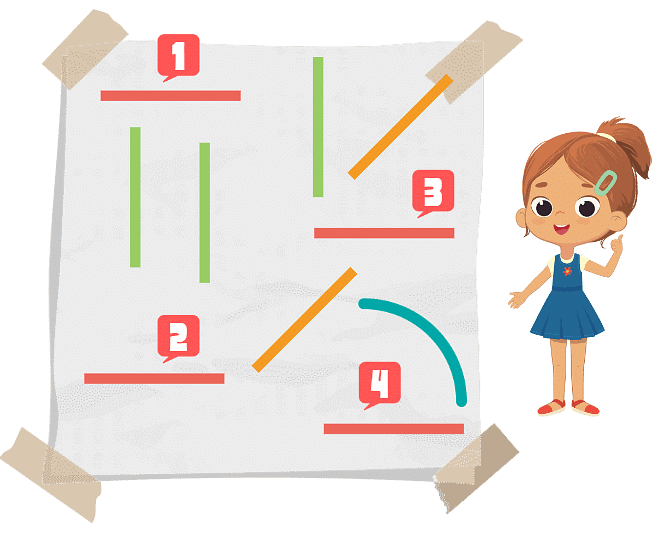 Playing with Lines Chapter Notes | Mathematics for Class 2 (Joyful-Mathematics)