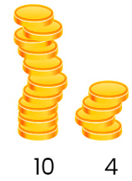 Remaining coins