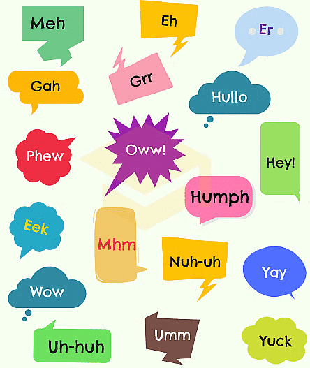 Worksheet: Interjection - 1 | English Grammar for Junior Classes - Class 1