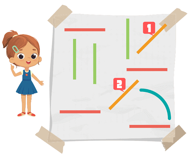 Playing with Lines Chapter Notes | Mathematics for Class 2 (Joyful-Mathematics)